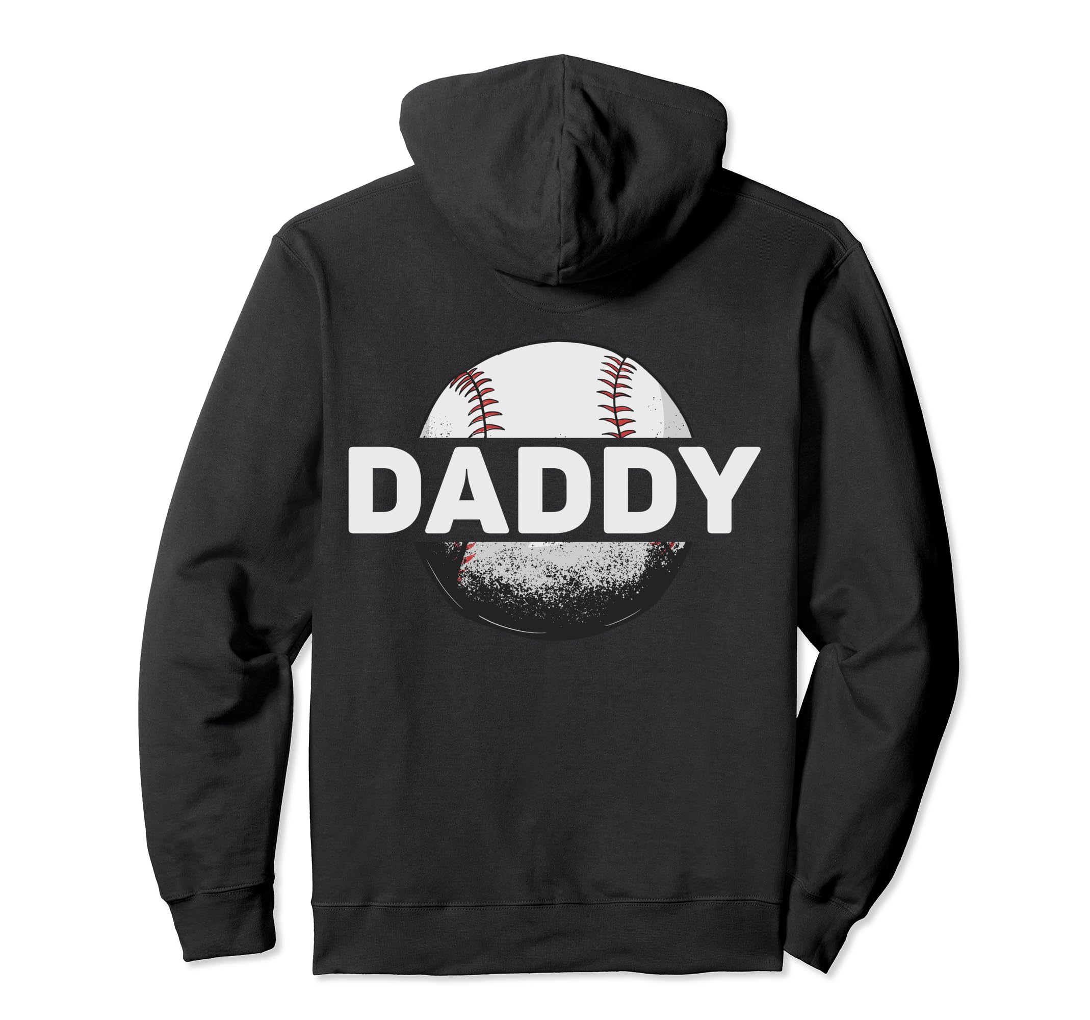 Funny Baseball Dad Daddy Sports Fans Hoodie - Custom Art Print Men Women - T-Shirt, Sweatshirt, Hoodie