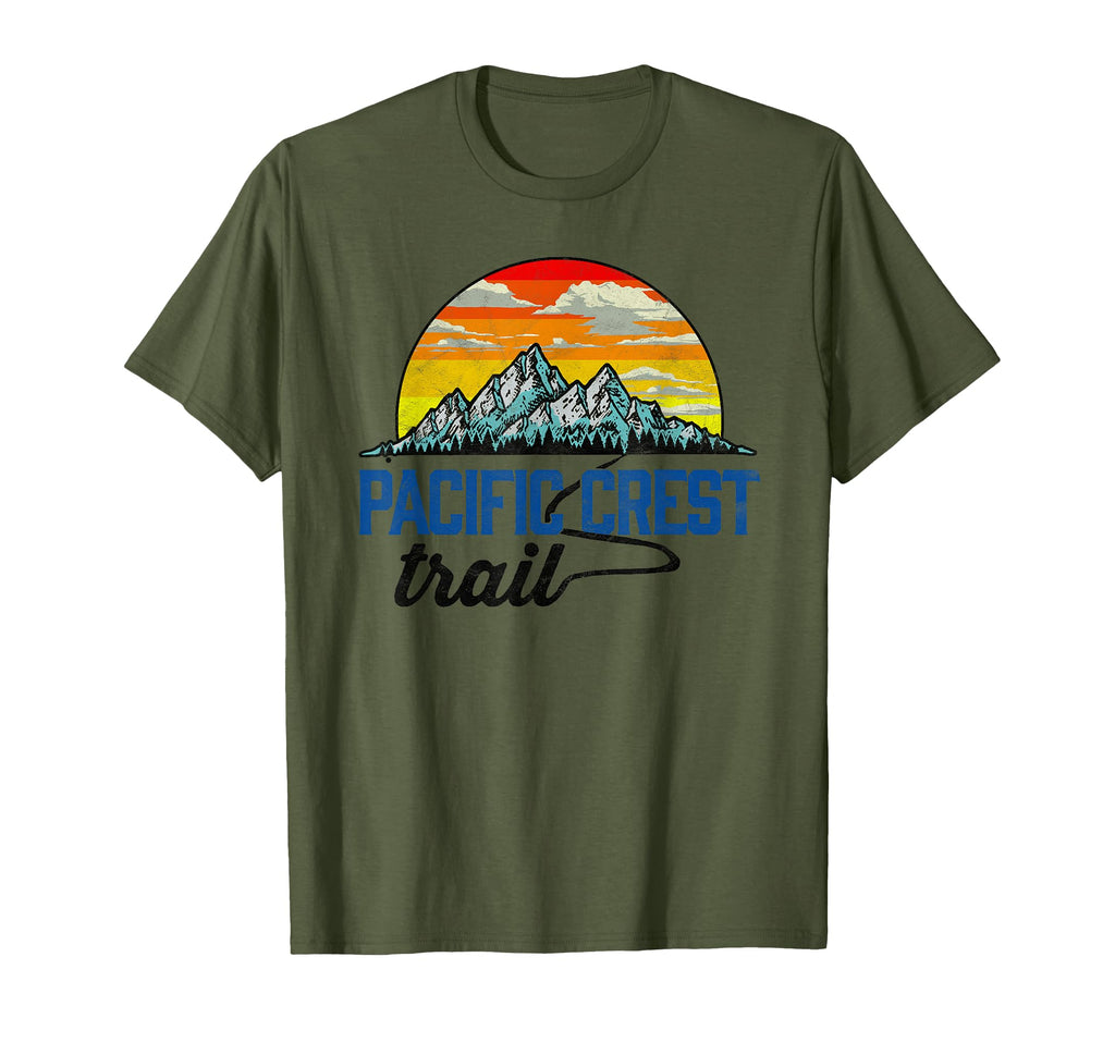 Pacific Crest Trail Distressed T-Shirt - Minimalist Print for Adults - T-Shirt, Sweatshirt, Hoodie