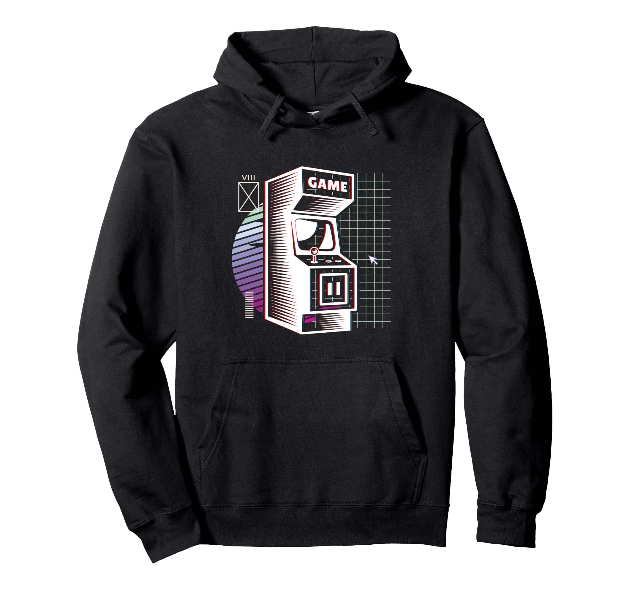 Synthwave Video Arcade Aesthetic Vaporwave Hoodie - Unique Graphic Unisex - T-Shirt, Sweatshirt, Hoodie