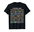 All Us National Park Checklist T-Shirt - Aesthetic Graphic for Adults - T-Shirt, Sweatshirt, Hoodie