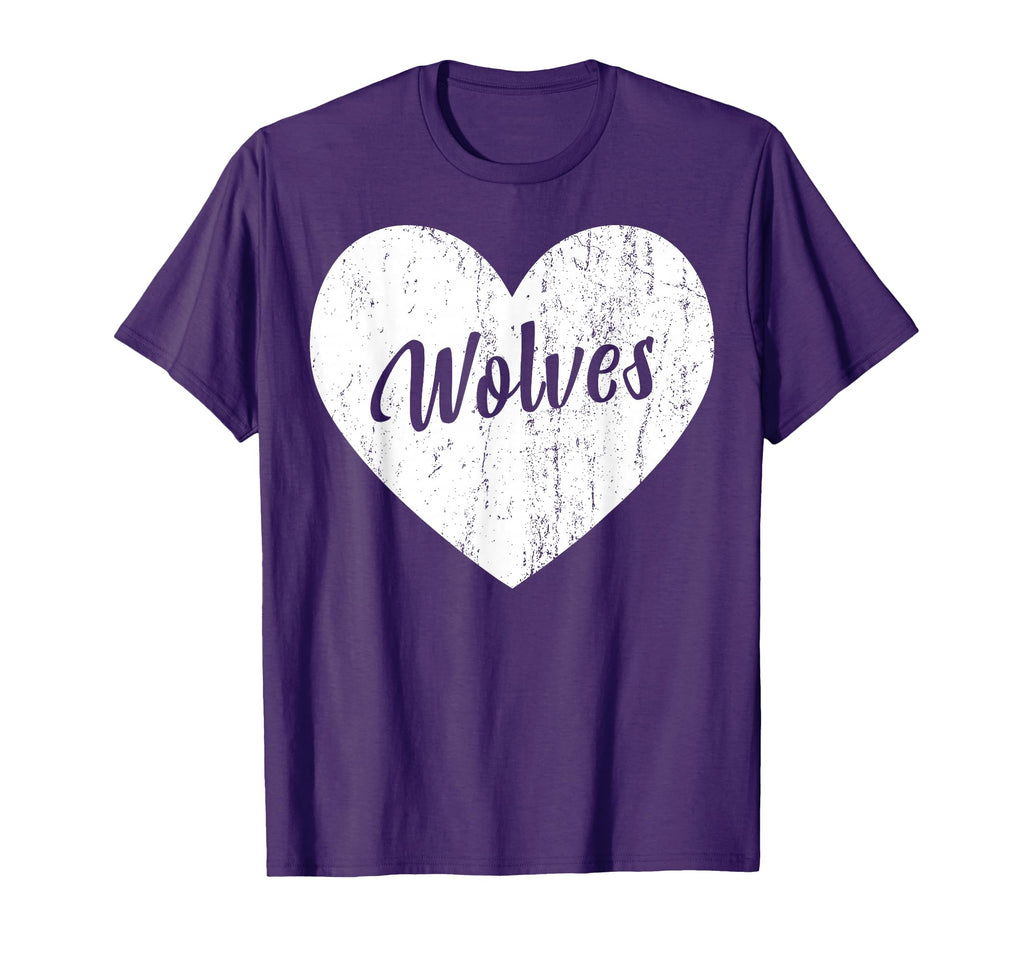 Wolves School Sports Fan Team Spirit T-Shirt - Graphic Print Men Women - T-Shirt, Sweatshirt, Hoodie