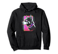 Vaporwave Aesthetic Dog Hoodie - Casual Everyday Wear Unisex - T-Shirt, Sweatshirt, Hoodie