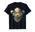 Goldendoodle Cowboy Hat Bandana Western T-Shirt - Graphic Print for Adults - T-Shirt, Sweatshirt, Hoodie