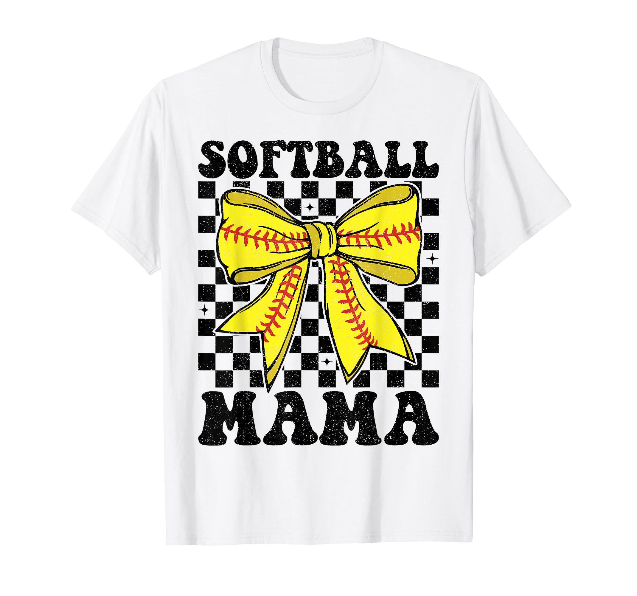 Softball Mama Coquette Bow Softball T-Shirt - Aesthetic Graphic for Adults - T-Shirt, Sweatshirt, Hoodie