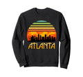 Sunset Downtown Atlanta Skyline Sweatshirt - Aesthetic Graphic Unisex - T-Shirt, Sweatshirt, Hoodie