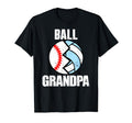 Ball Grandpa Funny Baseball Volleyball T-Shirt - Minimalist Print Unisex - T-Shirt, Sweatshirt, Hoodie