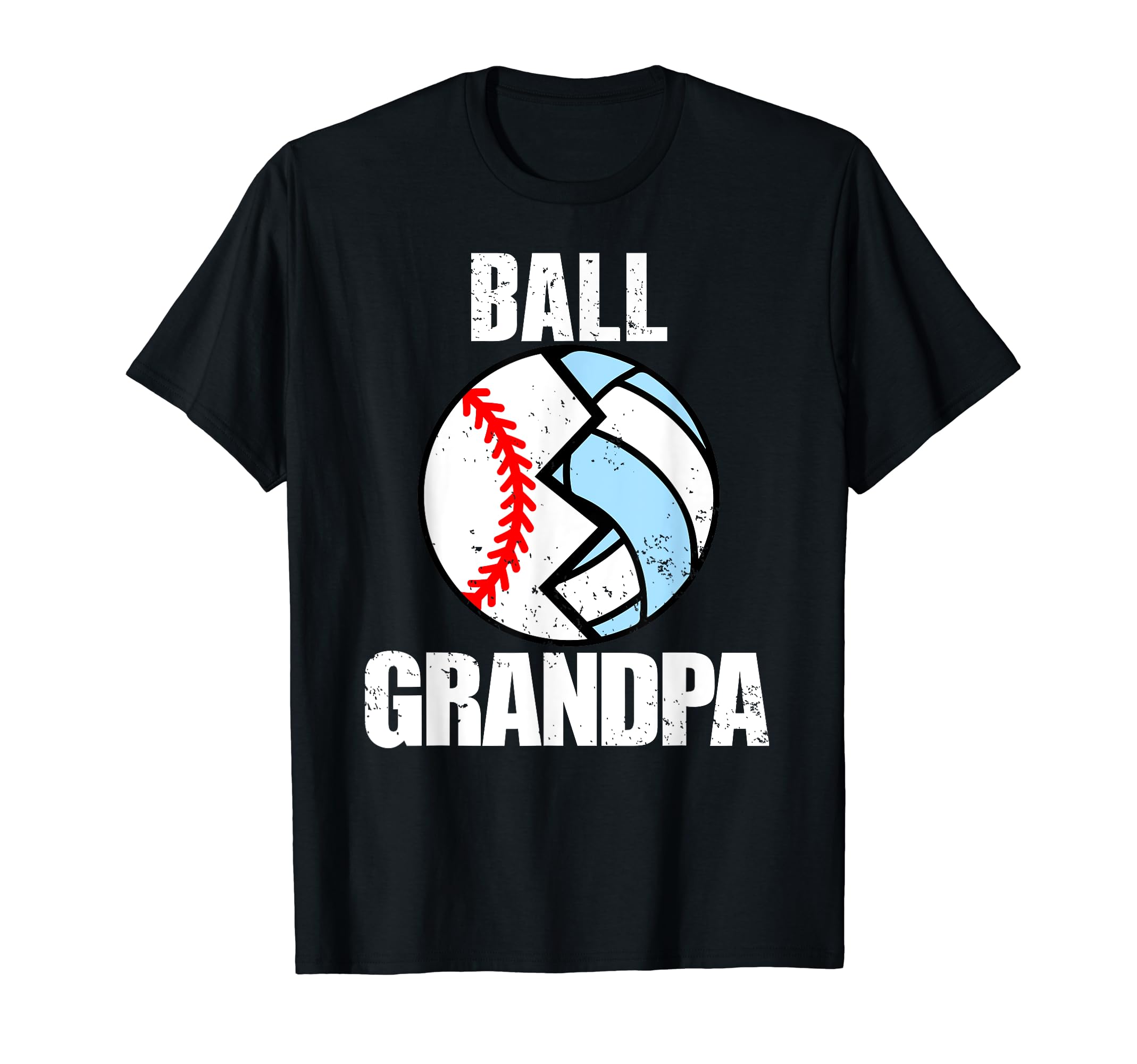 Ball Grandpa Funny Baseball Volleyball T-Shirt - Minimalist Print Unisex - T-Shirt, Sweatshirt, Hoodie