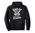 Dad Ballers Funny Dad Baseball Hoodie - Aesthetic Graphic Men Women - T-Shirt, Sweatshirt, Hoodie