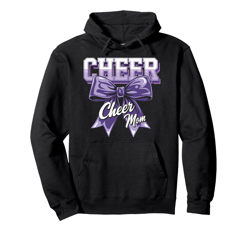 Cheer Mom Mother Bow Cheerleader Hoodie - Fun Novelty Design Men Women - T-Shirt, Sweatshirt, Hoodie