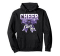 Cheer Mom Mother Bow Cheerleader Hoodie - Fun Novelty Design Men Women - T-Shirt, Sweatshirt, Hoodie