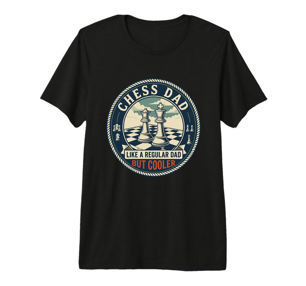 Mens Chess Dad Player Strategy Board T-Shirt - Minimalist Print Men Women - T-Shirt, Sweatshirt, Hoodie