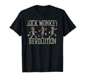 Sock Monkey Revolution Distressed T-Shirt - Casual Everyday Wear for Adults - T-Shirt, Sweatshirt, Hoodie