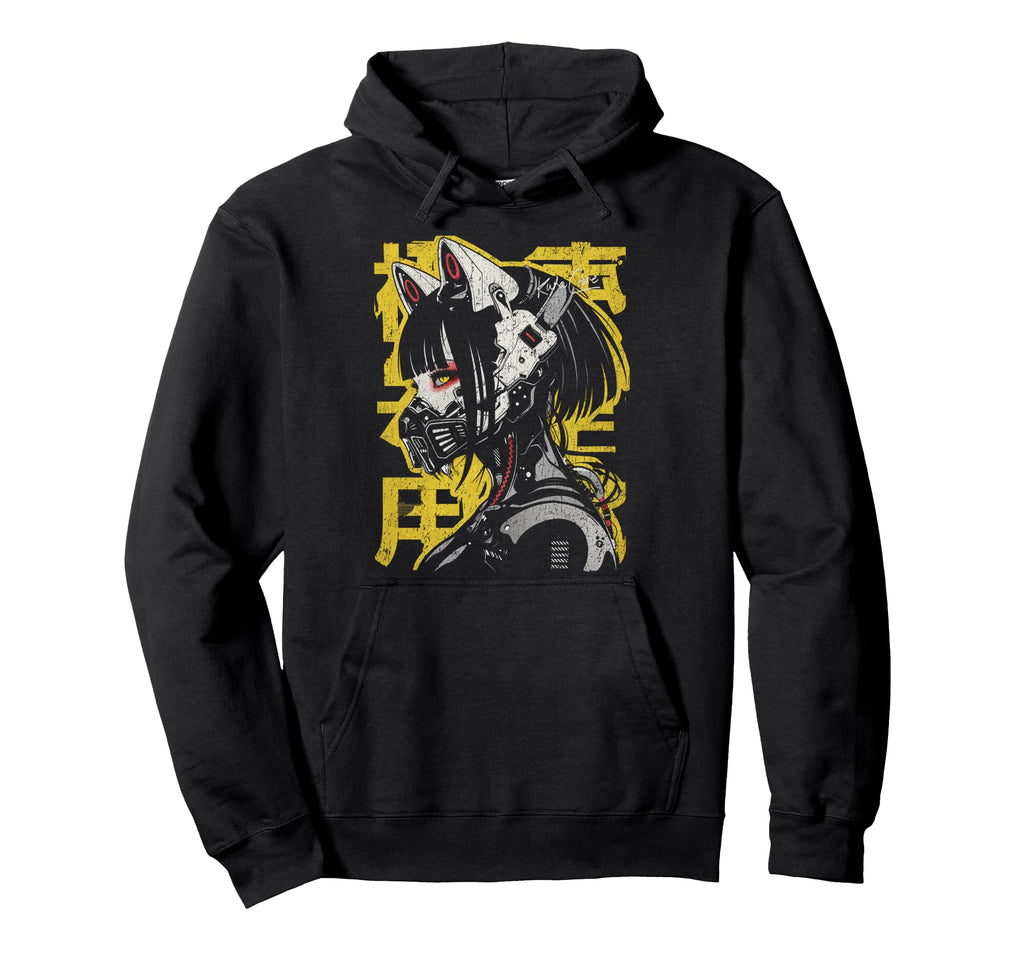 Japanese Streetwear Cyberpunk Y2K Hoodie - Fun Novelty Design Men Women - T-Shirt, Sweatshirt, Hoodie