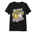 Busy Raising Ballers Softball And T-Shirt - Minimalist Print Men Women - T-Shirt, Sweatshirt, Hoodie