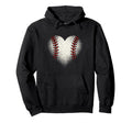 Baseball Heart Game Day Cheer Mama Hoodie - Graphic Print for Adults - T-Shirt, Sweatshirt, Hoodie