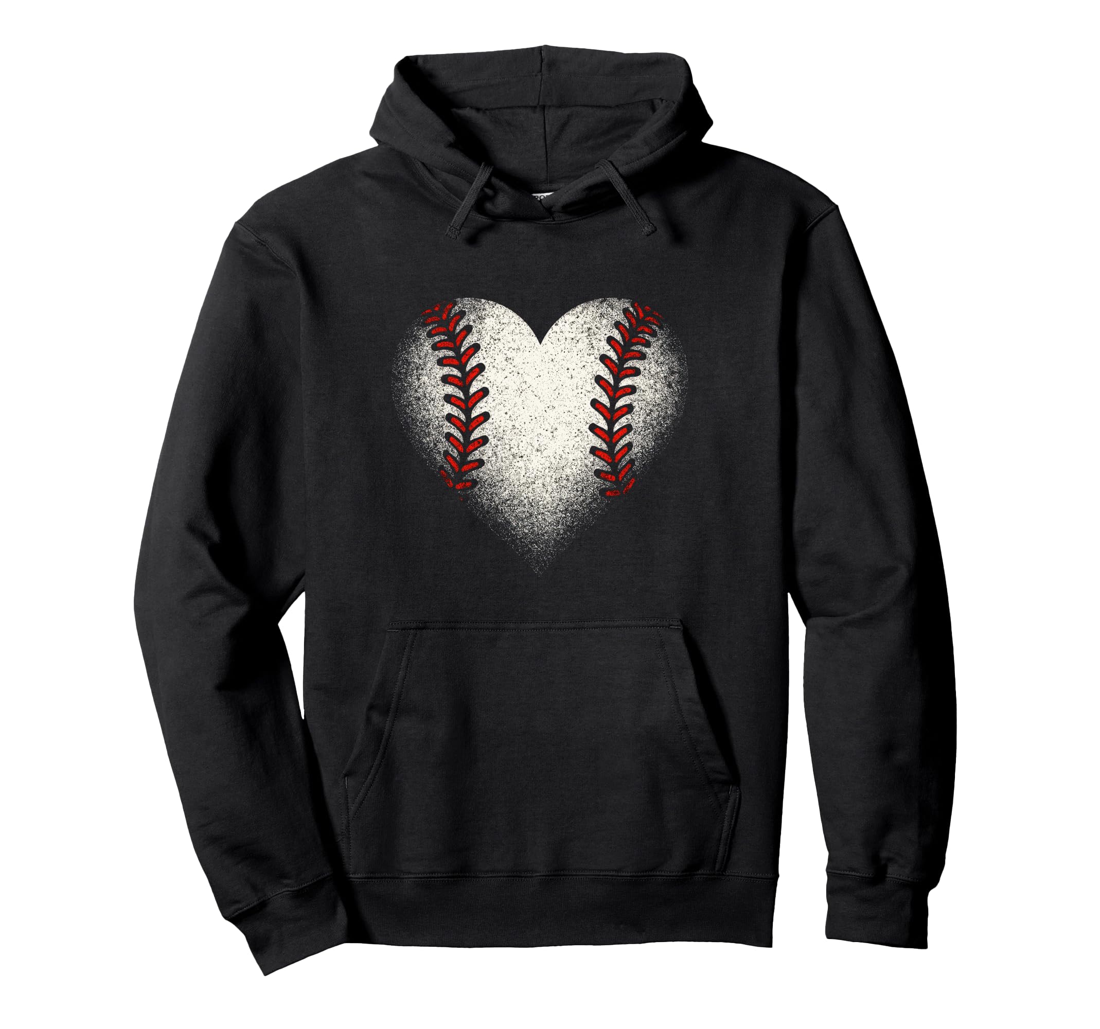 Baseball Heart Game Day Cheer Mama Hoodie - Graphic Print for Adults - T-Shirt, Sweatshirt, Hoodie