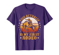 This Actually Is My First Rodeo Cowboy T-Shirt - Unique Graphic Unisex - T-Shirt, Sweatshirt, Hoodie
