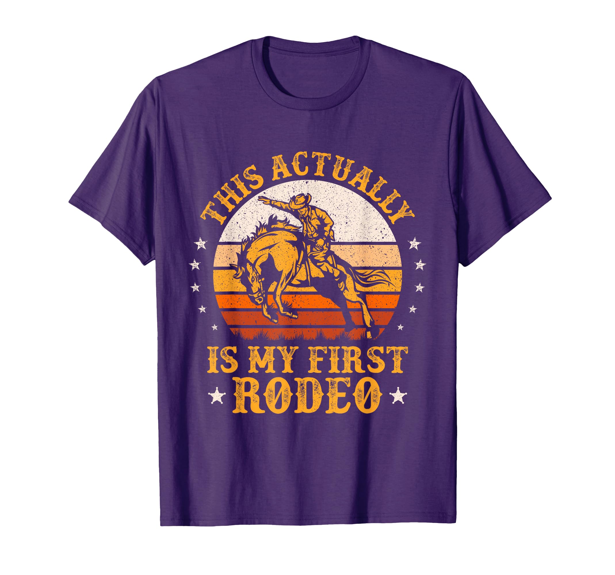 This Actually Is My First Rodeo Cowboy T-Shirt - Unique Graphic Unisex - T-Shirt, Sweatshirt, Hoodie