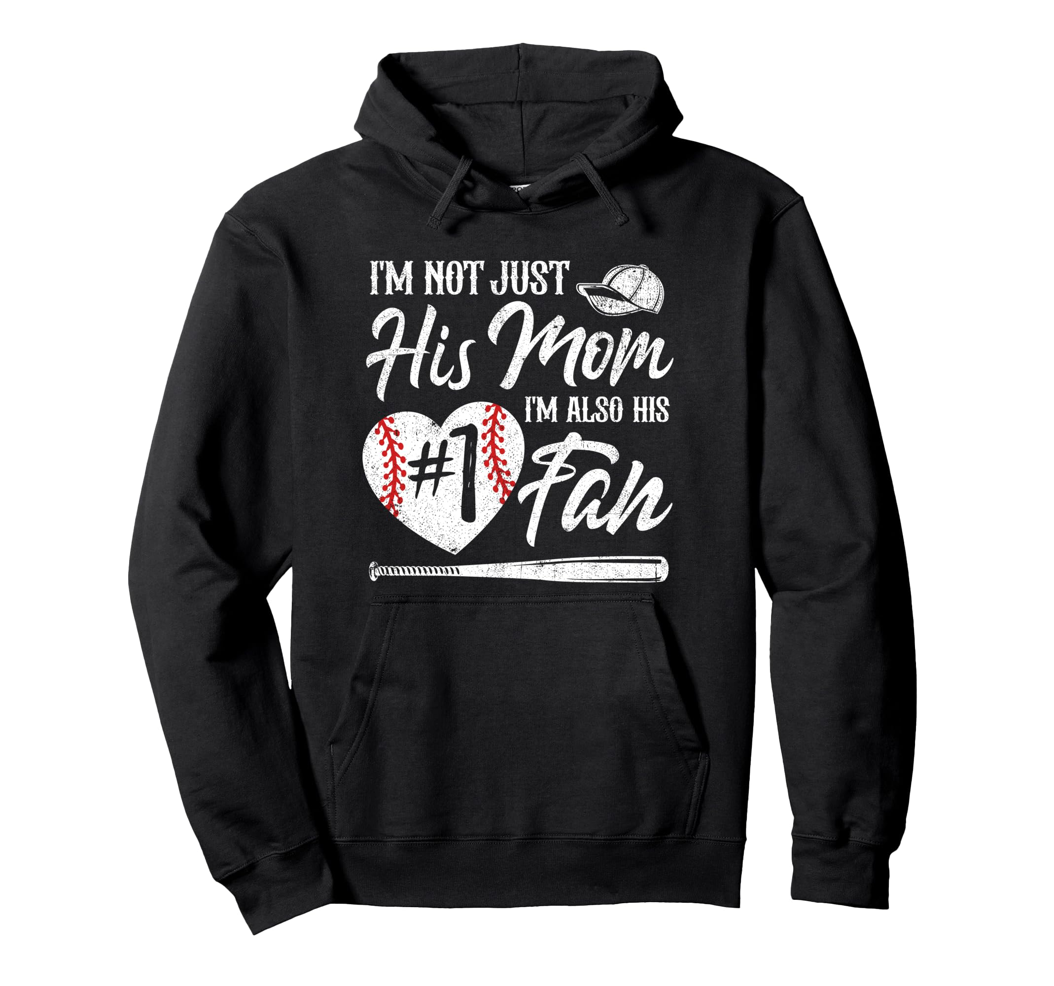 Im Not Just His Mom Im His Number One Fan Hoodie - Graphic Print Unisex - T-Shirt, Sweatshirt, Hoodie