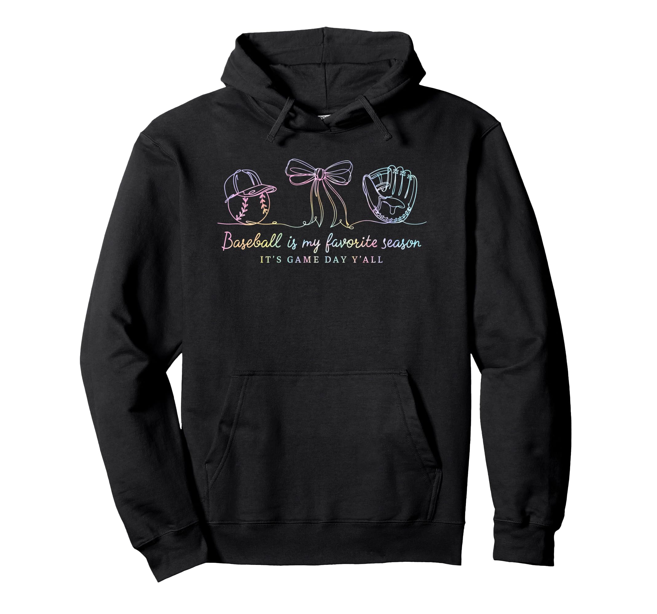 Baseball Is My Favorite Season Tie Dye Hoodie - Trendy Graphic Men Women - T-Shirt, Sweatshirt, Hoodie