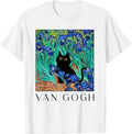 Van Gogh Iris Flowers Cat Art - Adult & Kids T-Shirts, Sweatshirts & Hoodies apparel design preview 1