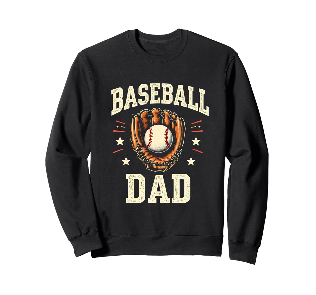 Baseball Dad Sweatshirt - Minimalist Print for Adults - T-Shirt, Sweatshirt, Hoodie
