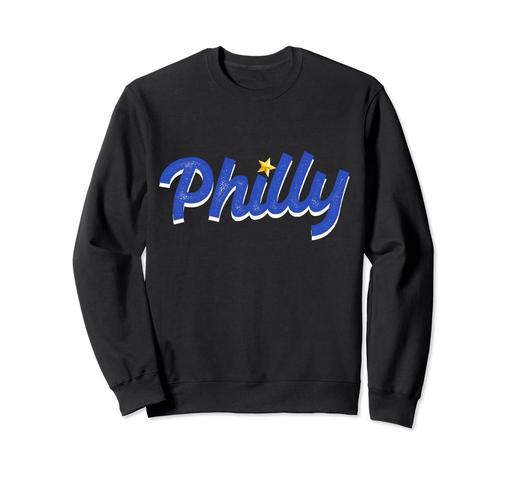 Distressed Philly Baseball Lovers Sweatshirt - Novelty Apparel Men Women - T-Shirt, Sweatshirt, Hoodie