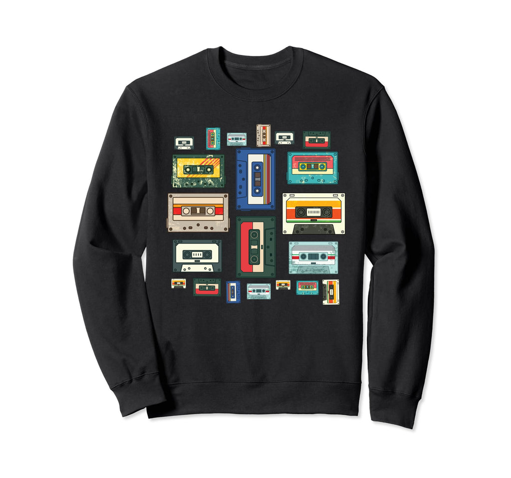 Eighties Music Mixtape 1980S Sweatshirt - Casual Everyday Wear Men Women - T-Shirt, Sweatshirt, Hoodie