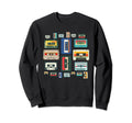 Eighties Music Mixtape 1980S Sweatshirt - Casual Everyday Wear Men Women - T-Shirt, Sweatshirt, Hoodie
