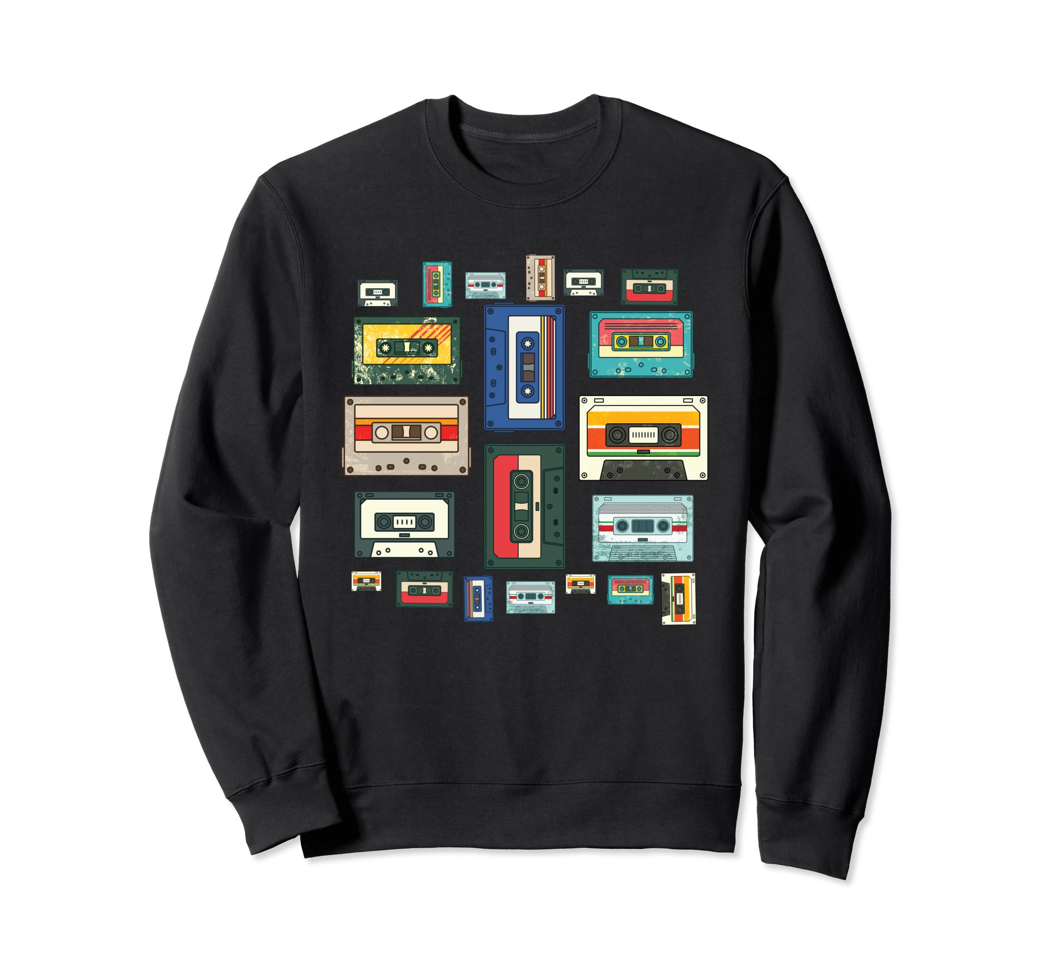 Eighties Music Mixtape 1980S Sweatshirt - Casual Everyday Wear Men Women - T-Shirt, Sweatshirt, Hoodie