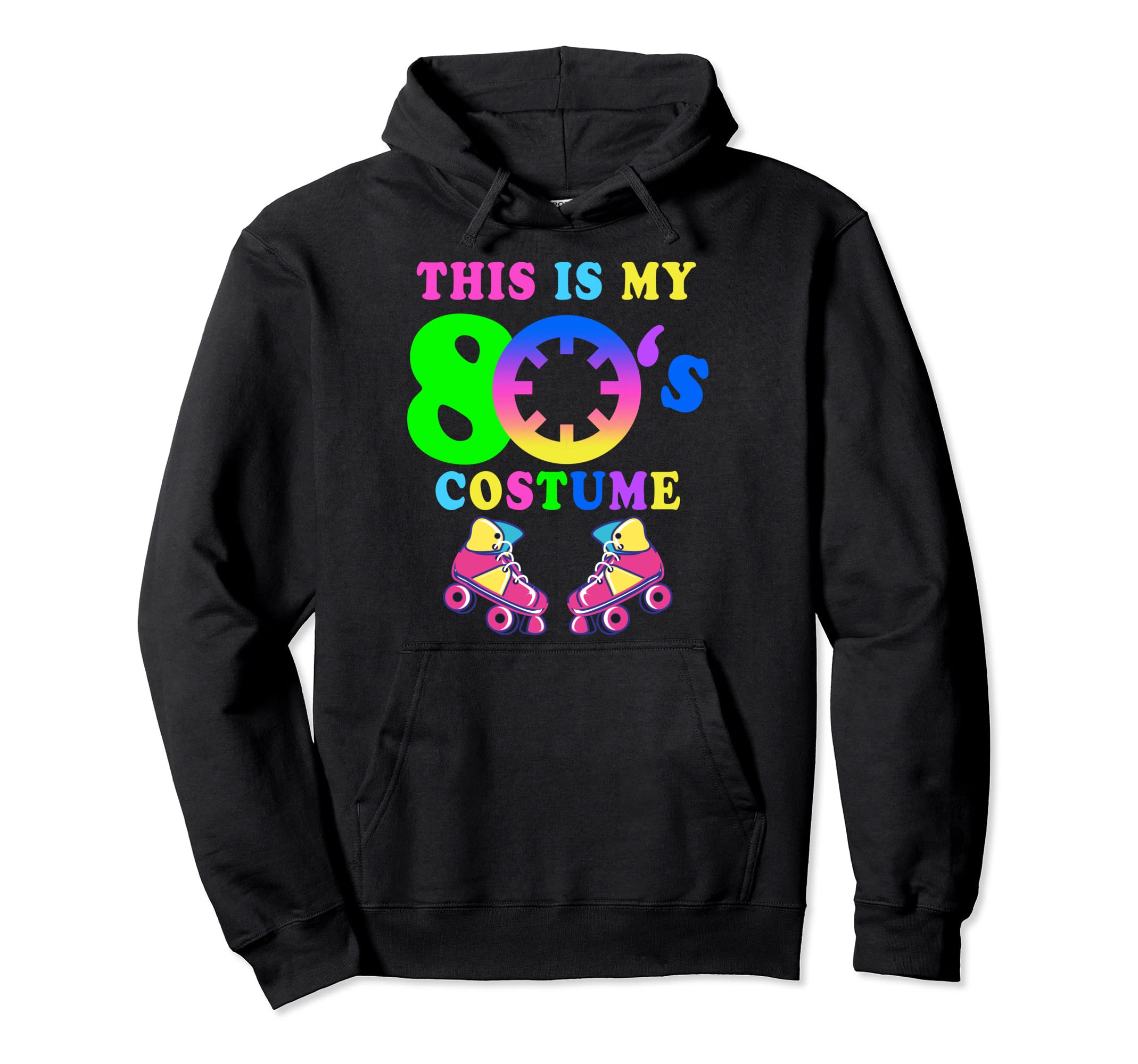 This Is My 80S Costume I Love 80S Neon Hoodie - Trendy Graphic for Adults - T-Shirt, Sweatshirt, Hoodie