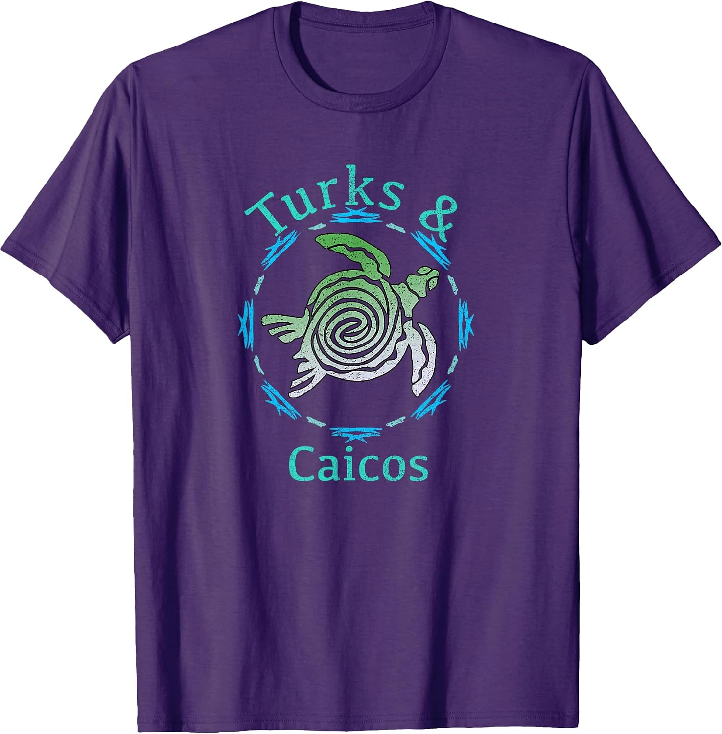 Vintage Turks Caicos Travel And Apparel - Adult & Kids T-Shirts, Sweatshirts & Hoodies apparel design preview 1