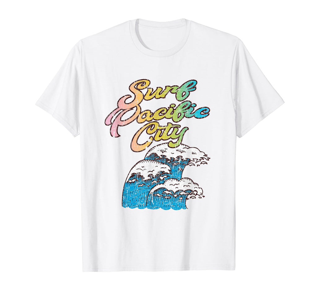 Pacific City Oregon Surf 60S 70S 80S T-Shirt - Trendy Graphic for Adults - T-Shirt, Sweatshirt, Hoodie