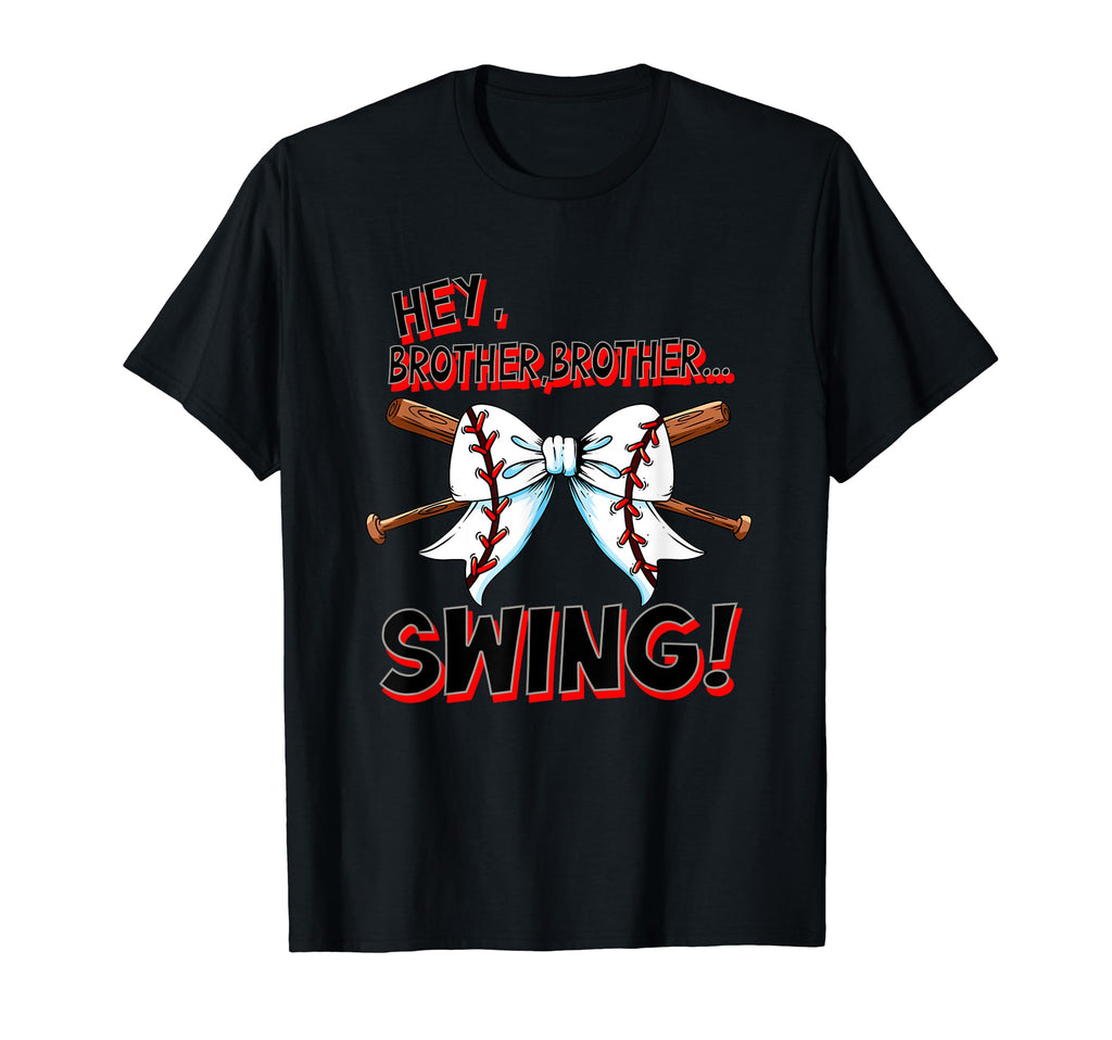 Brother Baseball Player Sister Hay T-Shirt - Custom Art Print Men Women - T-Shirt, Sweatshirt, Hoodie