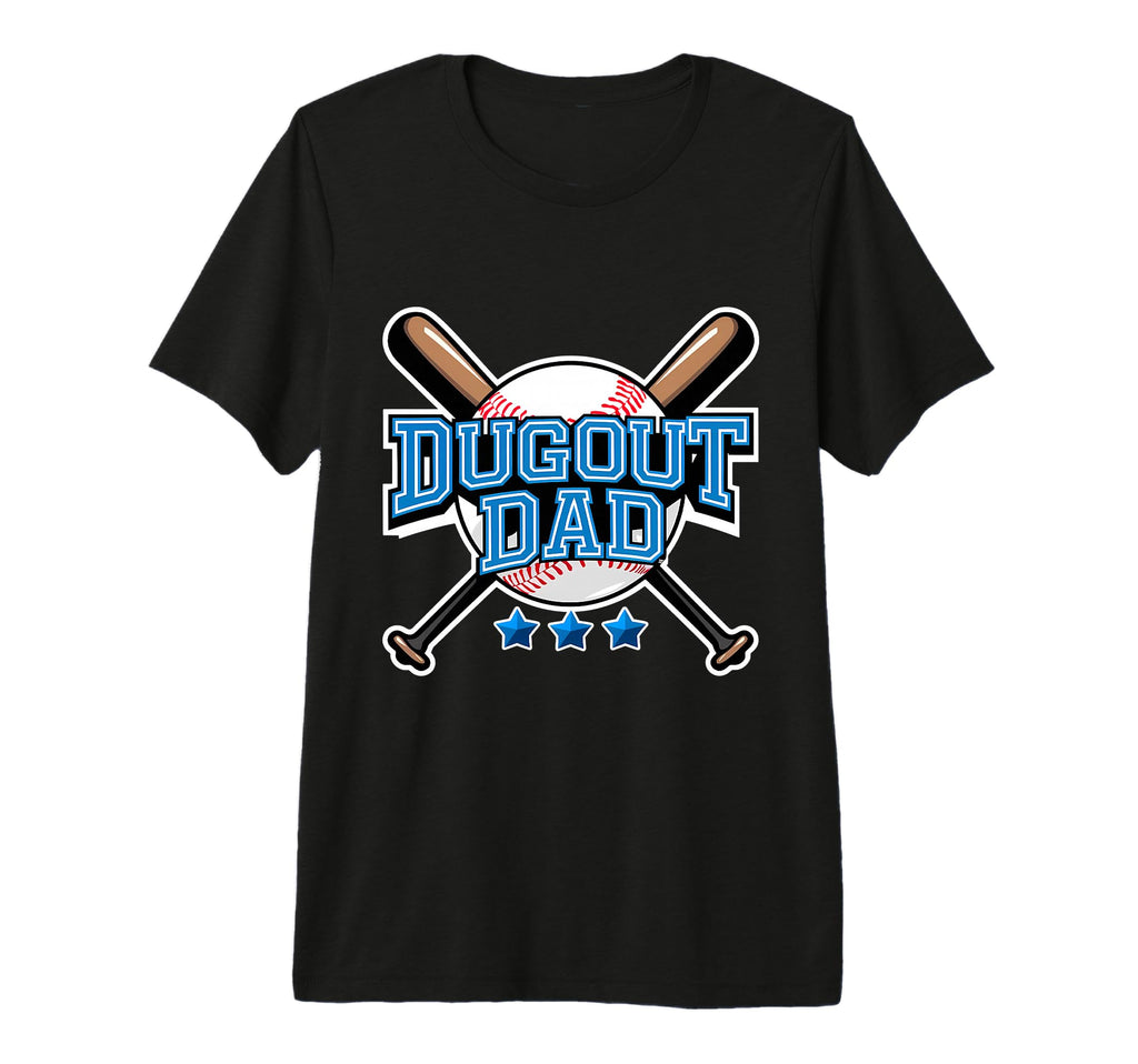 Mens Dugout Dad Baseball Parent T T-Shirt - Streetwear Style for Adults - T-Shirt, Sweatshirt, Hoodie