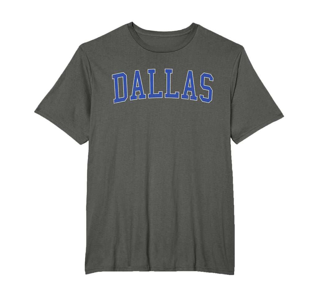 Dallas Tx Distressed Blue Varsity T-Shirt - Novelty Apparel Men Women - T-Shirt, Sweatshirt, Hoodie