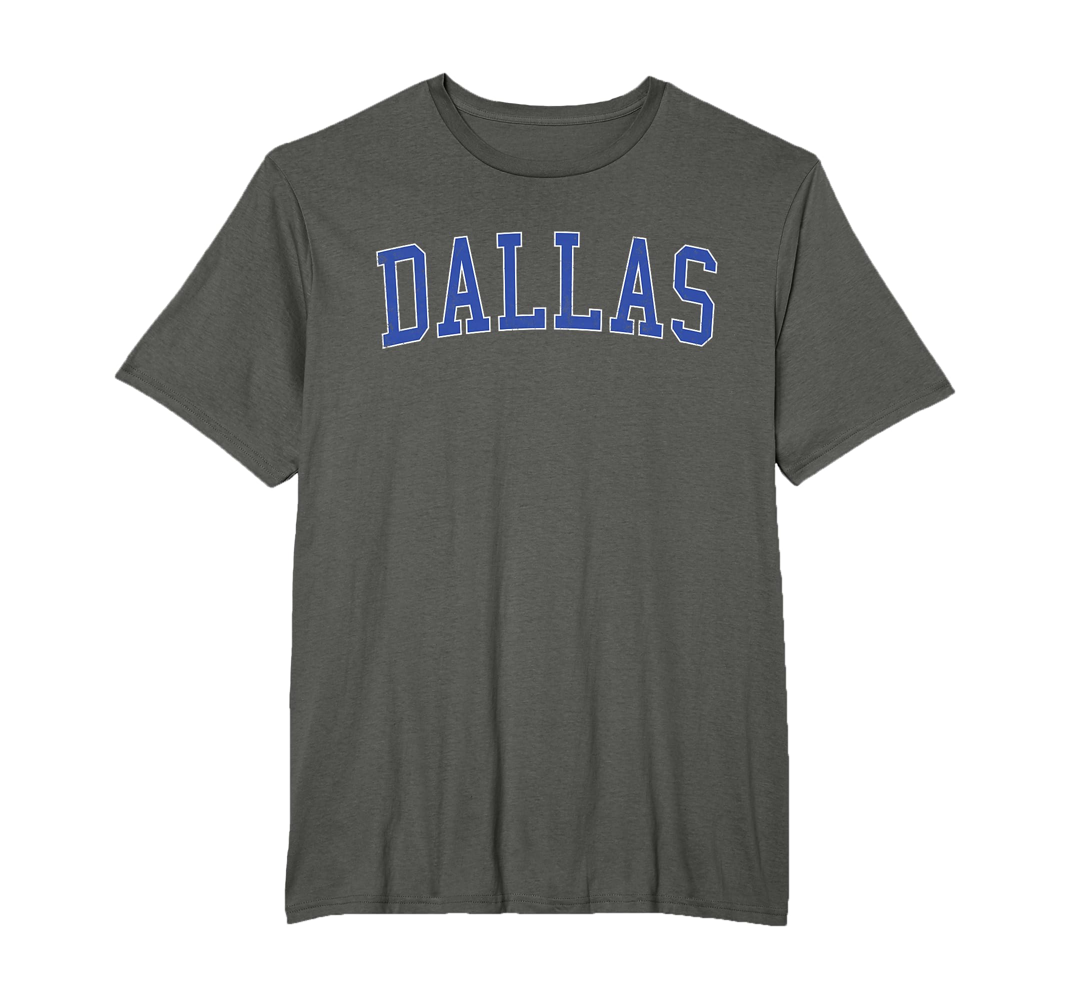 Dallas Tx Distressed Blue Varsity T-Shirt - Novelty Apparel Men Women - T-Shirt, Sweatshirt, Hoodie