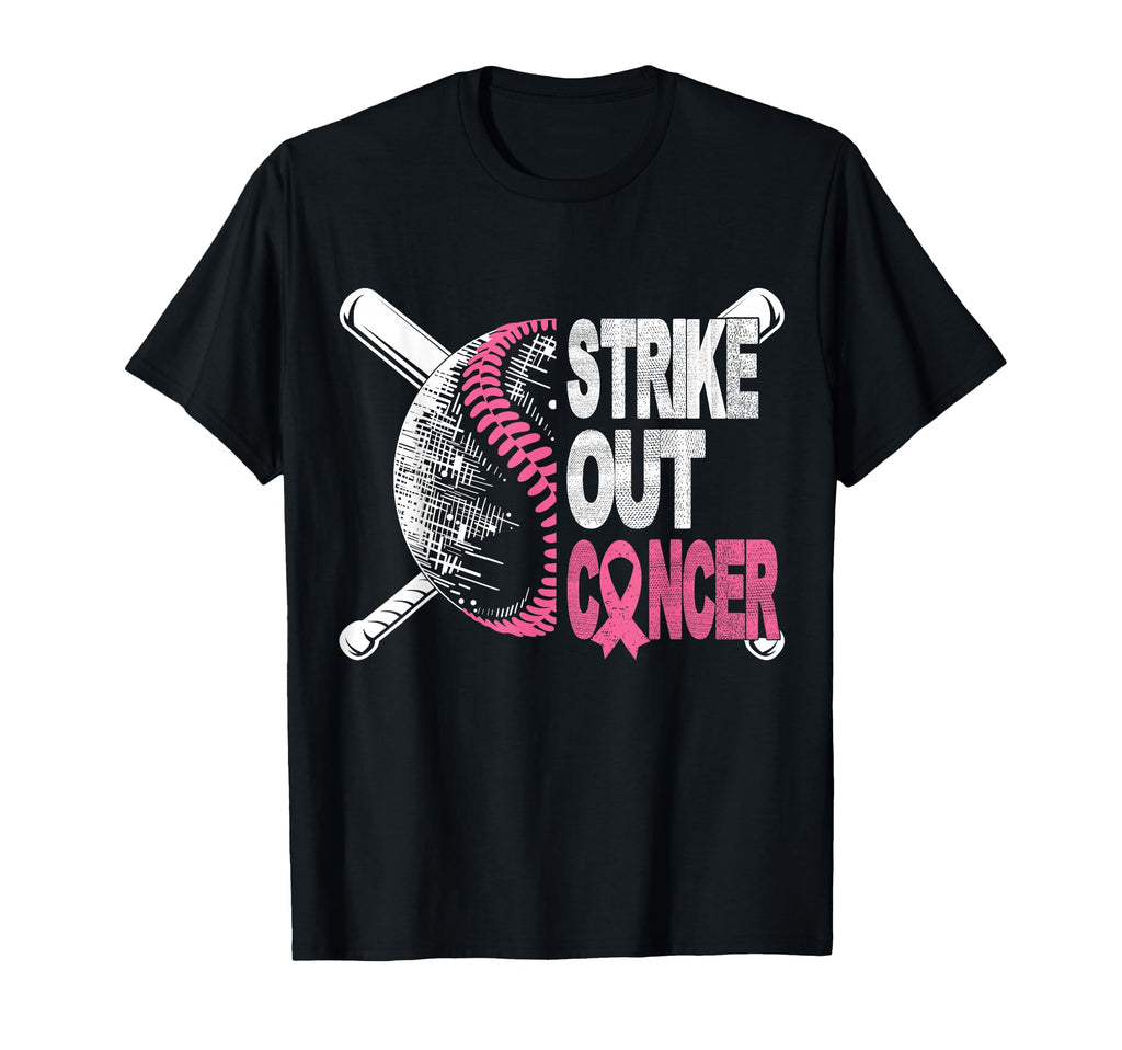 Strike Out Cancer Breast Cancer T-Shirt - Unique Graphic for Adults - T-Shirt, Sweatshirt, Hoodie