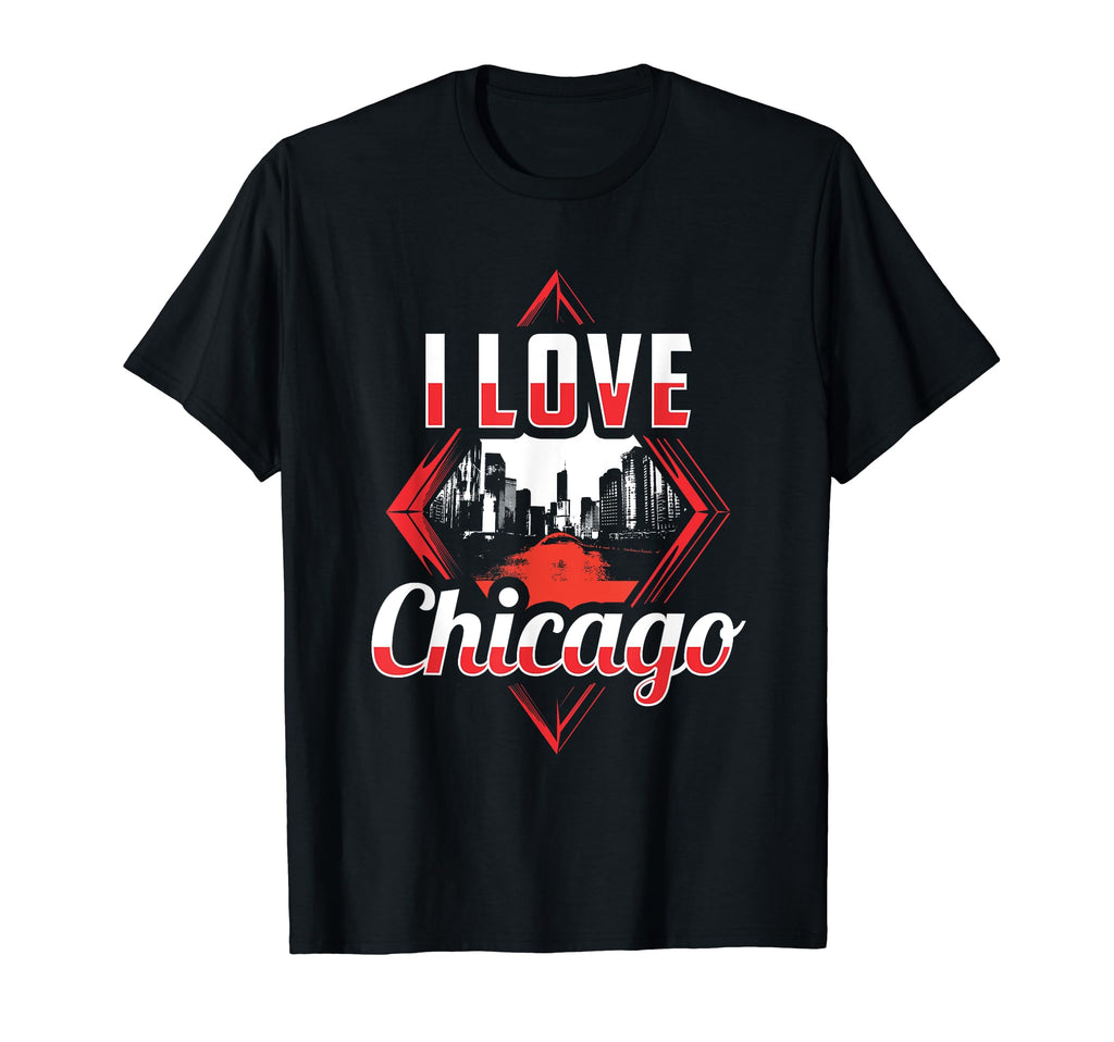 I Love Chicago Distressed Chicago T-Shirt - Streetwear Style Men Women - T-Shirt, Sweatshirt, Hoodie