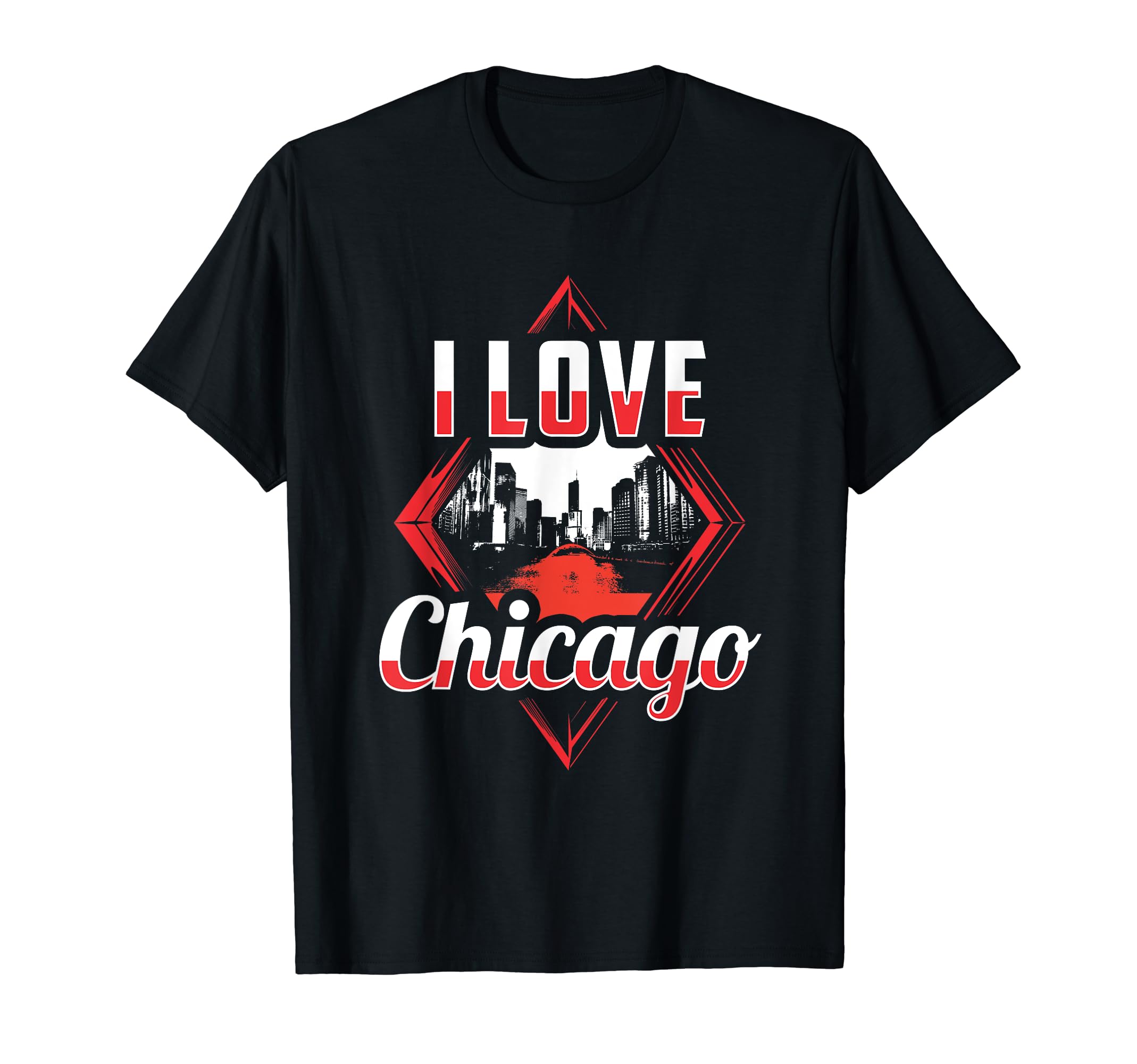 I Love Chicago Distressed Chicago T-Shirt - Streetwear Style Men Women - T-Shirt, Sweatshirt, Hoodie