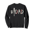 Hashtag Baseball Bat Dad Fathers Day Sweatshirt - Graphic Print Unisex - T-Shirt, Sweatshirt, Hoodie
