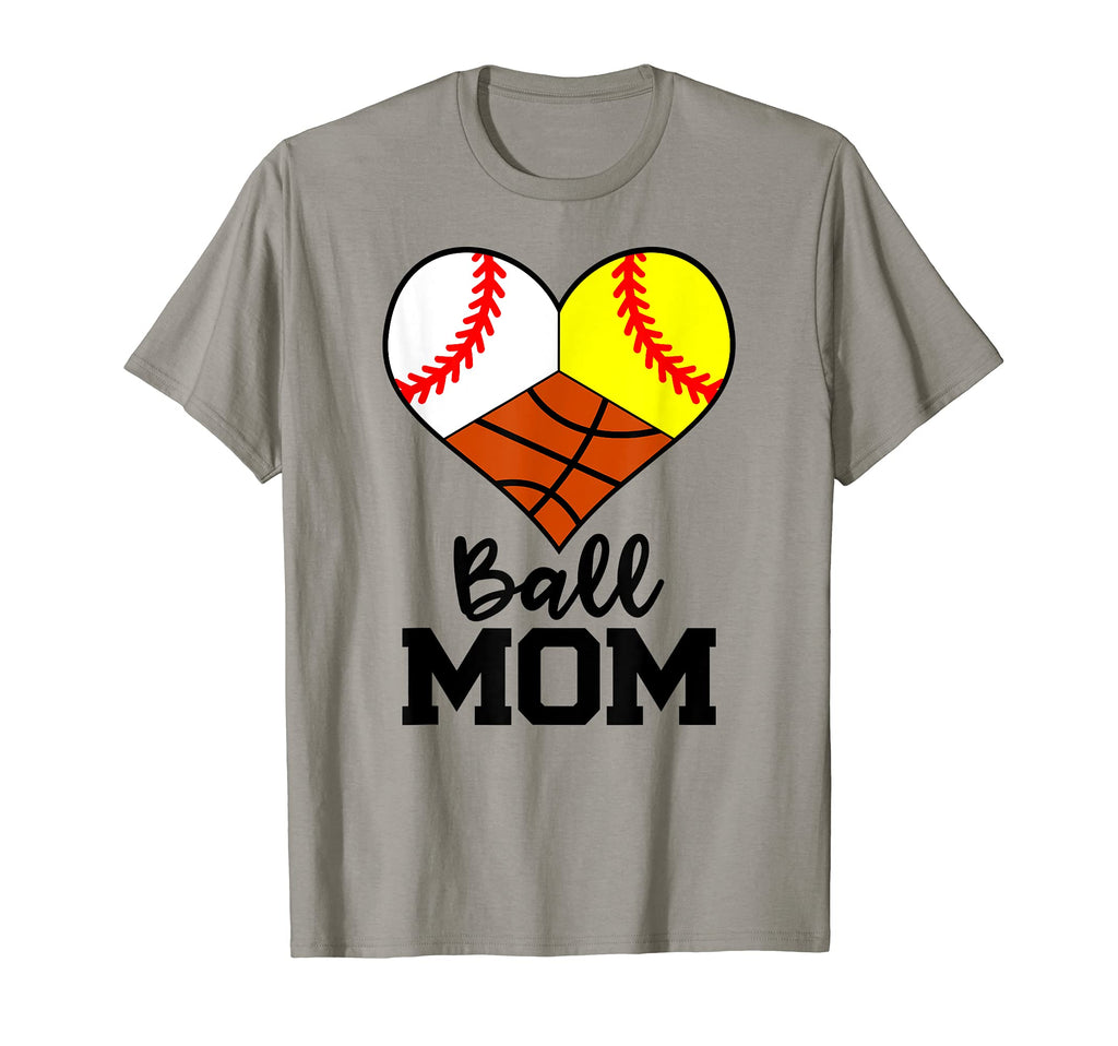 Ball Mom Funny Baseball Softball T-Shirt - Custom Art Print Men Women - T-Shirt, Sweatshirt, Hoodie