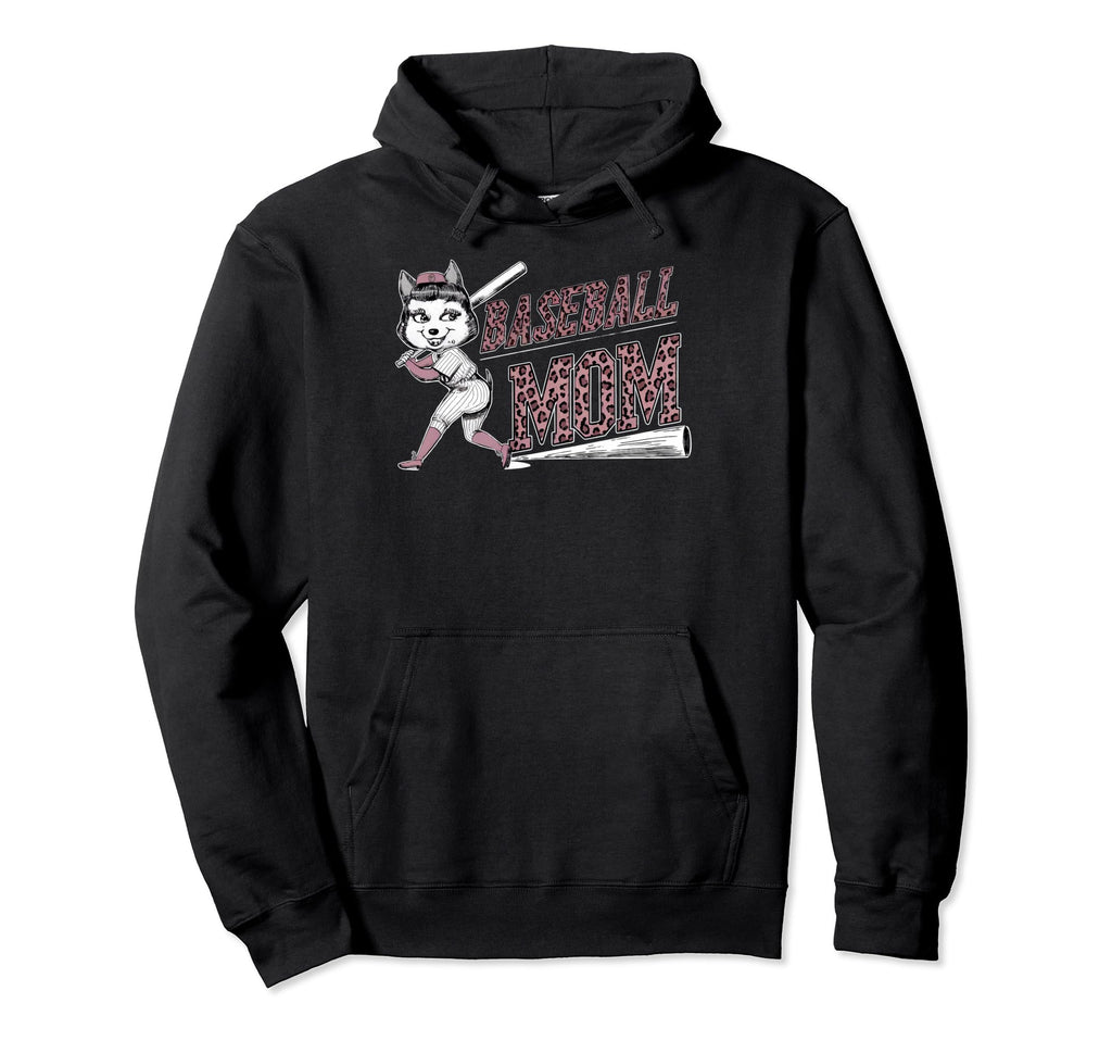 Womens Baseball Mom Dog Mothers My Hoodie - Aesthetic Graphic for Adults - T-Shirt, Sweatshirt, Hoodie