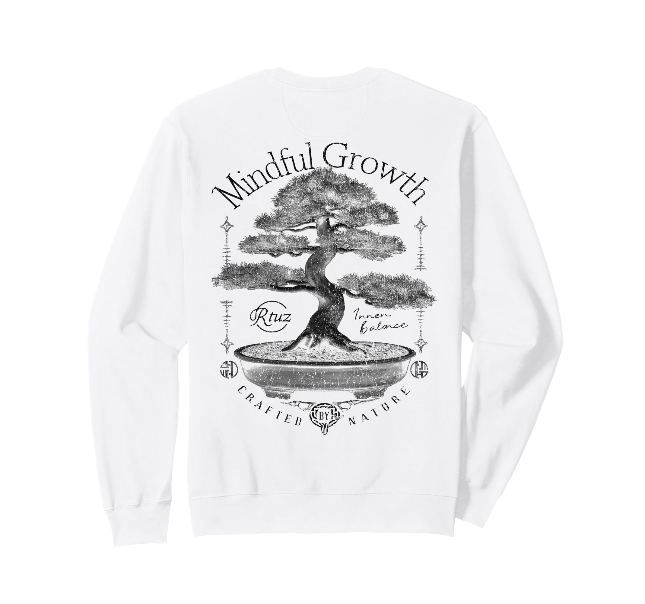 Back Y2K Streetwear Bonsai Sweatshirt - Graphic Print Unisex - T-Shirt, Sweatshirt, Hoodie
