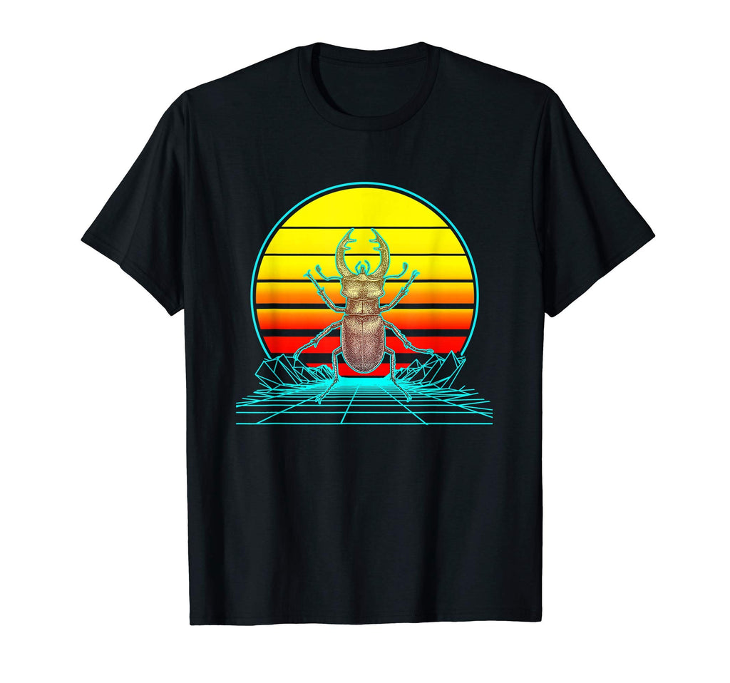 Sunset Stag Beetle T-Shirt - Streetwear Style Unisex - T-Shirt, Sweatshirt, Hoodie