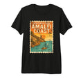 Amalfi Coast Sunset Italy Postcard T-Shirt - Aesthetic Graphic Unisex - T-Shirt, Sweatshirt, Hoodie