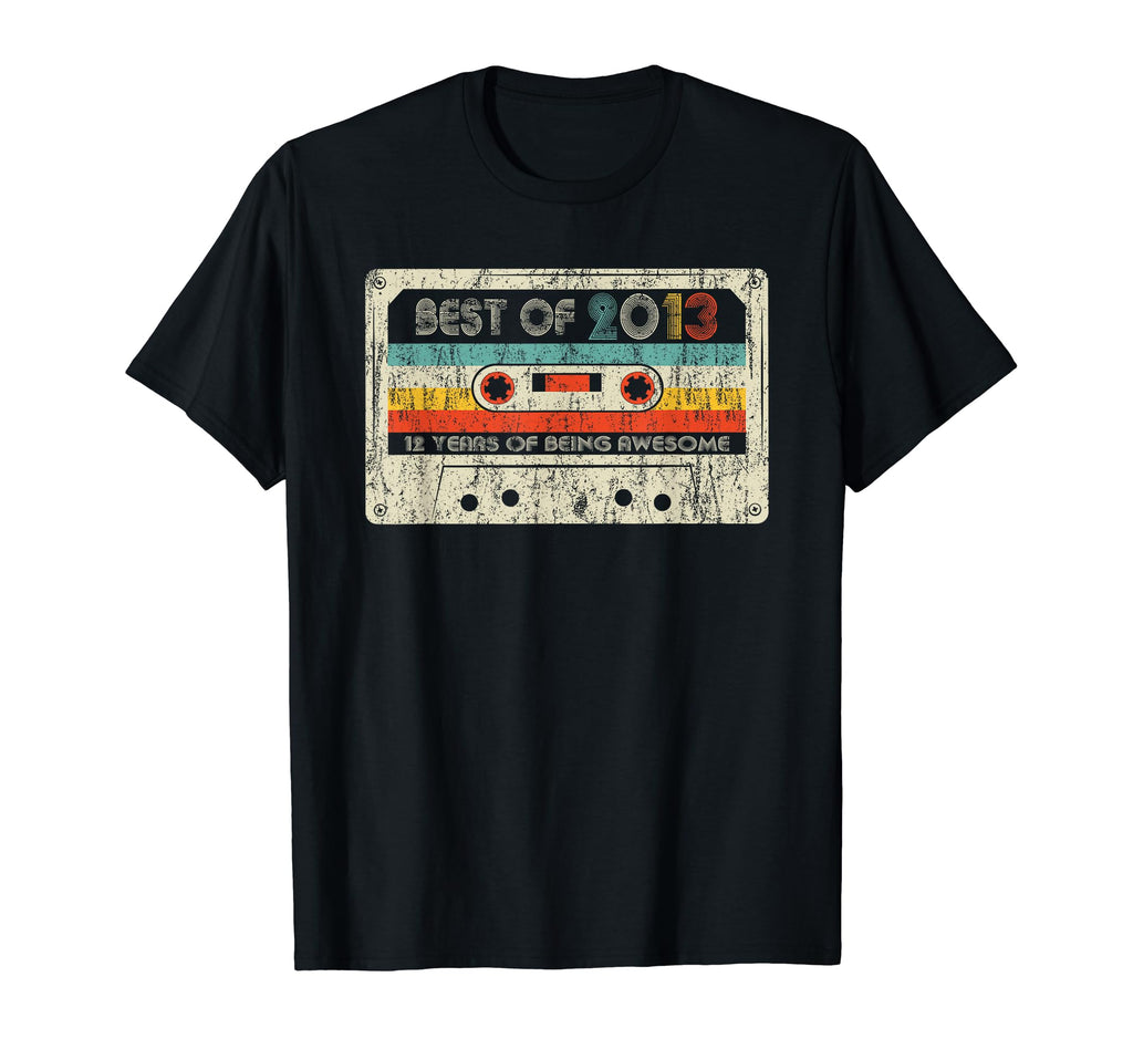 Best 2013 Birthday 2013 Cassette Tape T-Shirt - Minimalist Print Men Women - T-Shirt, Sweatshirt, Hoodie