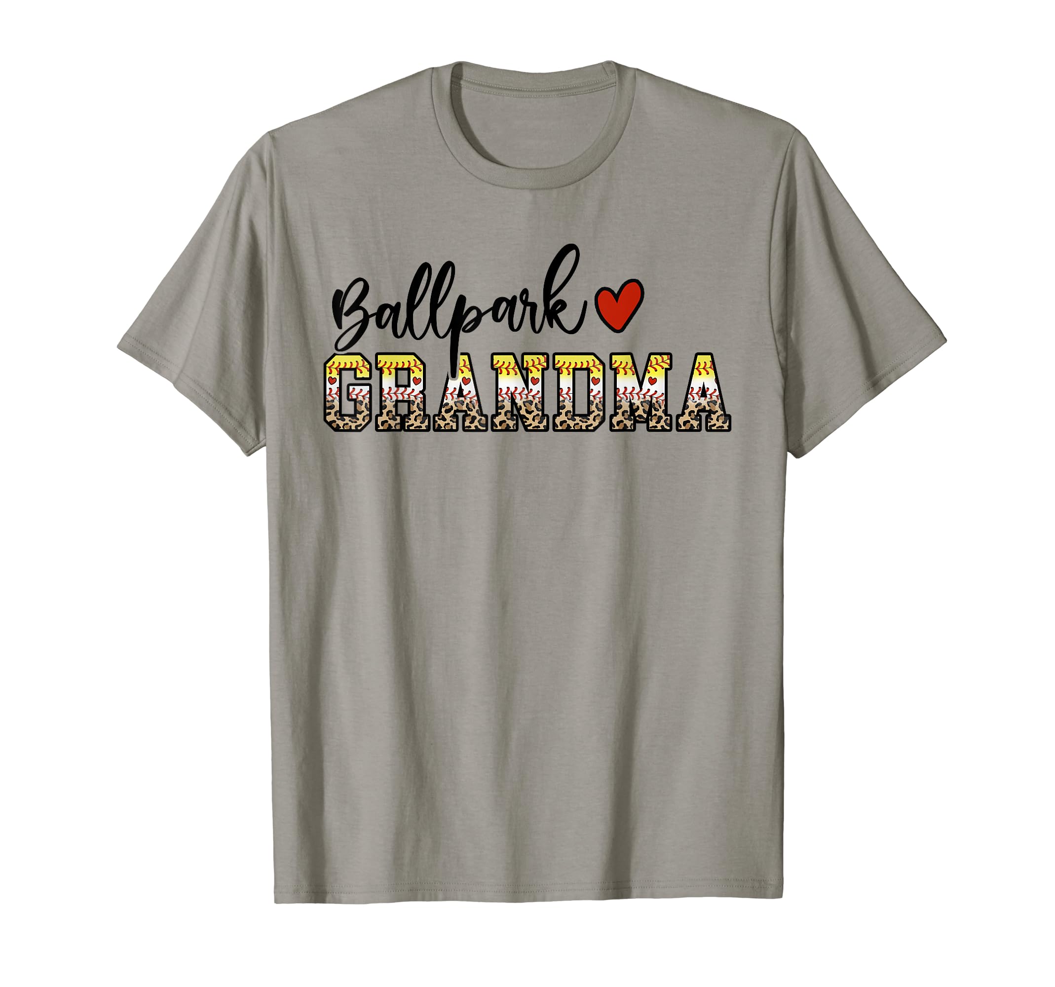 Ballpark Grandma Baseball Softball T-Shirt - Minimalist Print Men Women - T-Shirt, Sweatshirt, Hoodie
