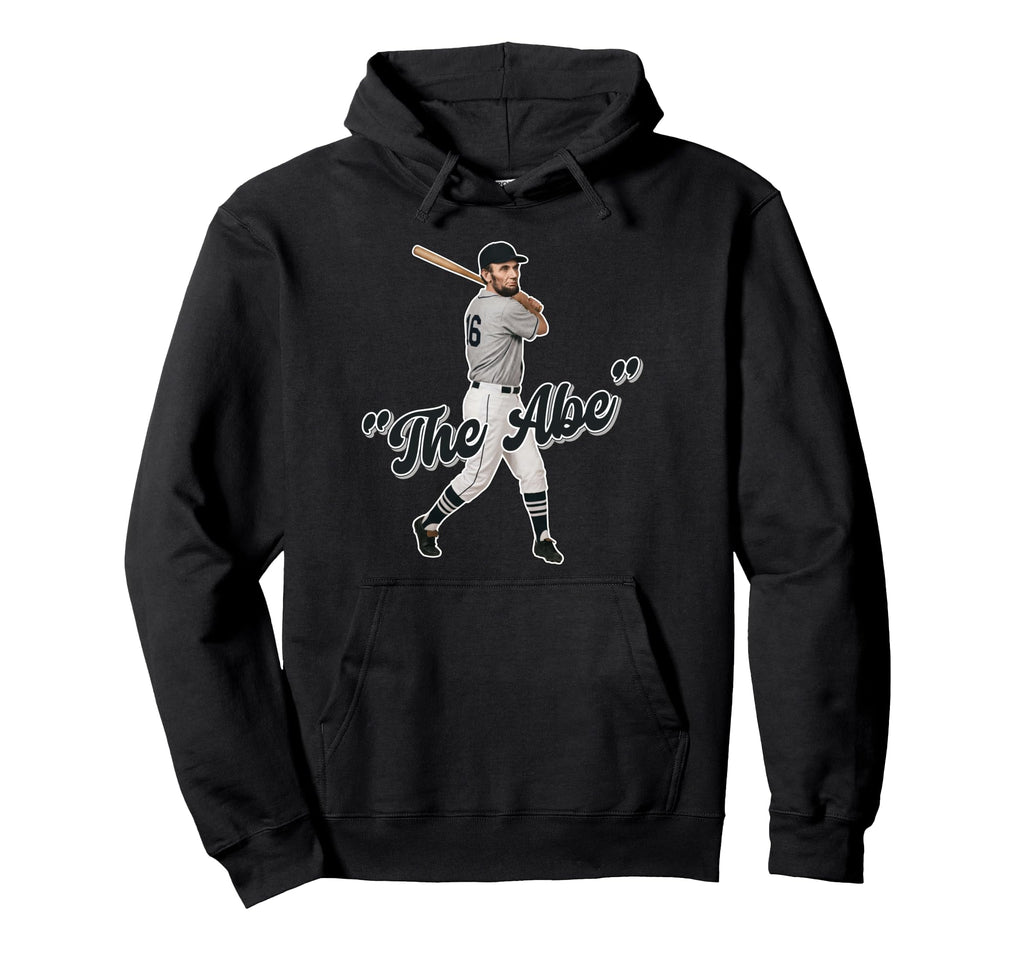 Abraham Lincoln Abe Funny Baseball Hoodie - Streetwear Style for Adults - T-Shirt, Sweatshirt, Hoodie