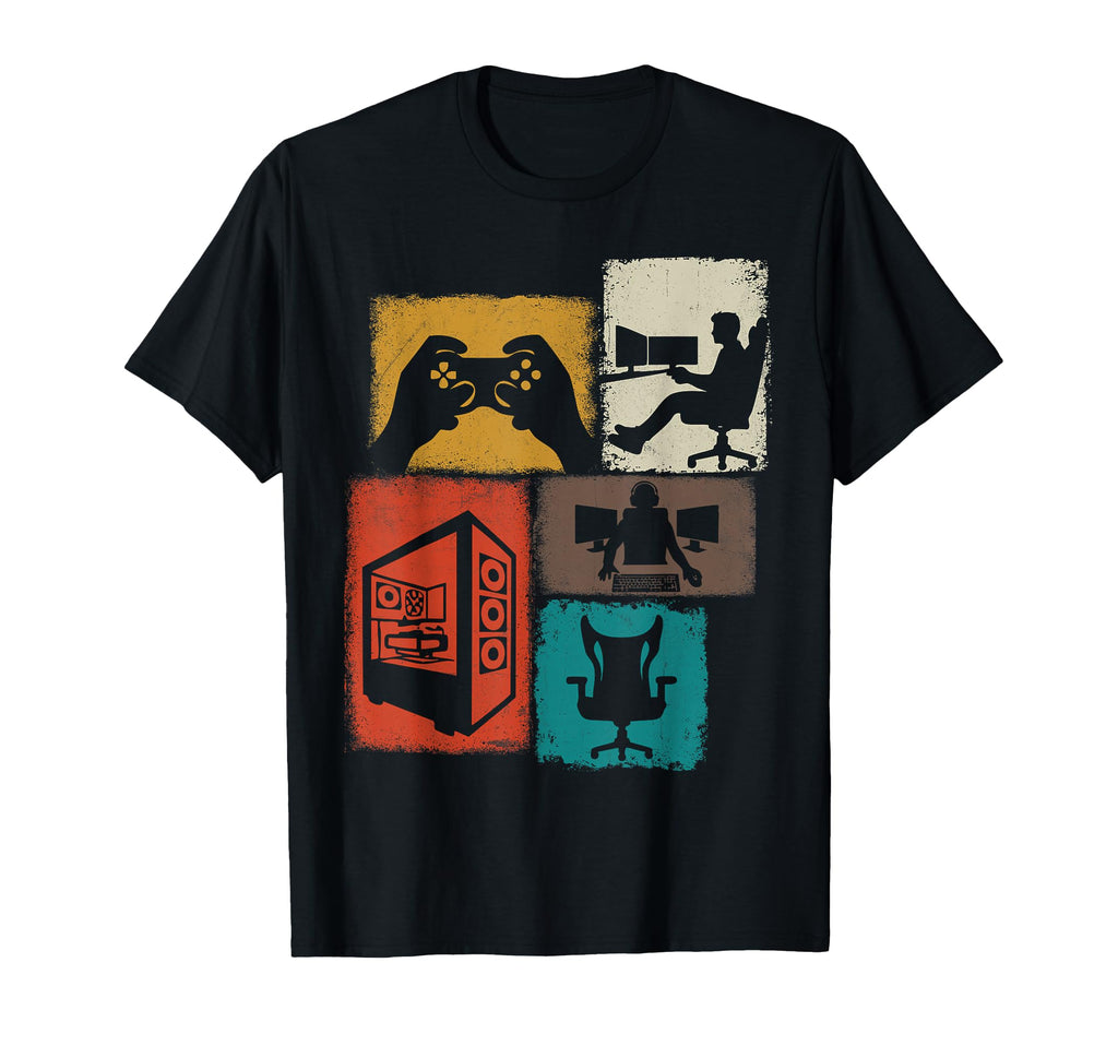 Gamer Collage Gaming Video Game T-Shirt - Aesthetic Graphic for Adults - T-Shirt, Sweatshirt, Hoodie